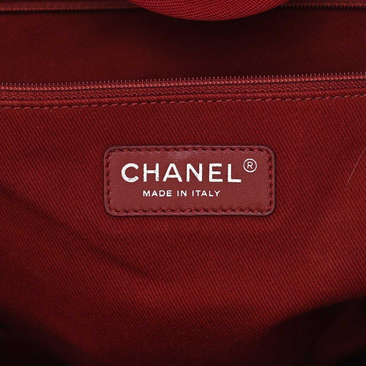 Canvas Medium Deauville Tote Red