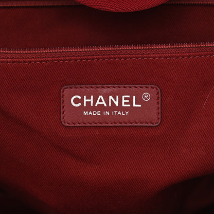 Chanel Canvas Medium Deauville Tote Red 5 of 11