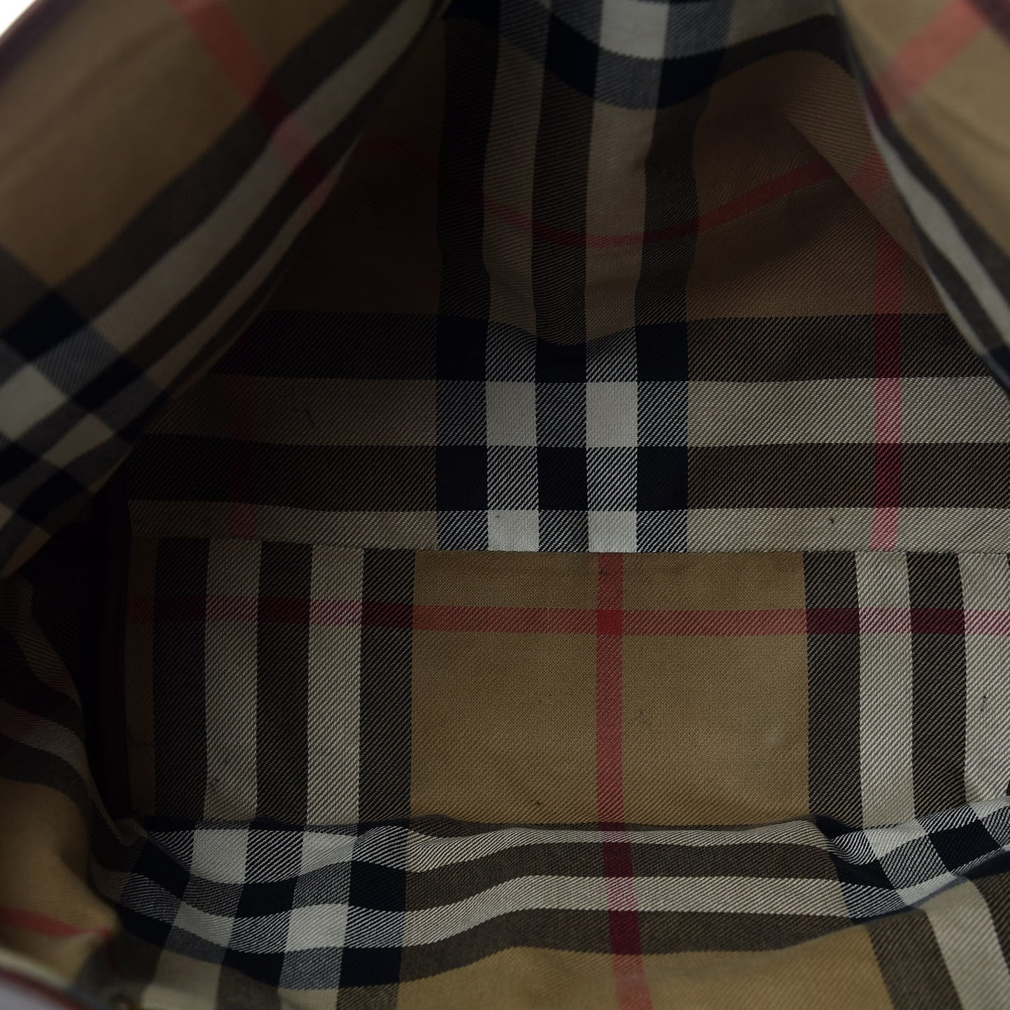 Soft Calfskin House Check Medium Salisbury Tote Dark Tan