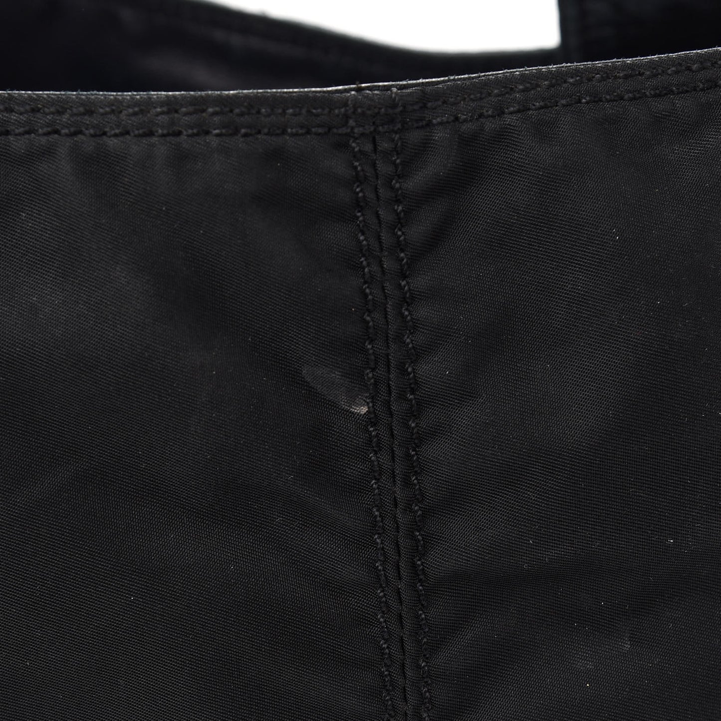 Nylon Calfskin Vela Tote Black
