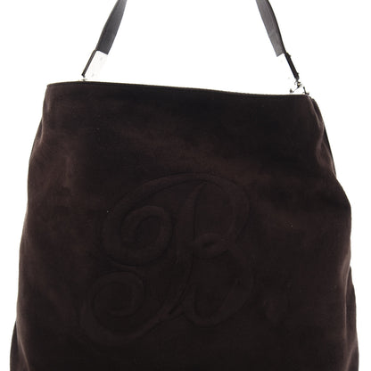 Balenciaga Suede Calfskin B Hobo Brown 18 of 18