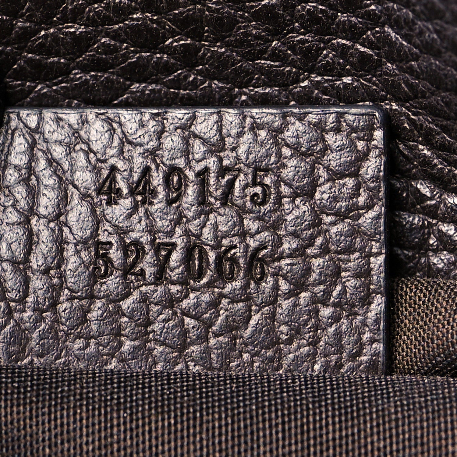 Gucci Monogram Dollar Calfskin O Drawstring Backpack Beige Ebony Testa di Moro Dark Chocolate 6 of 11