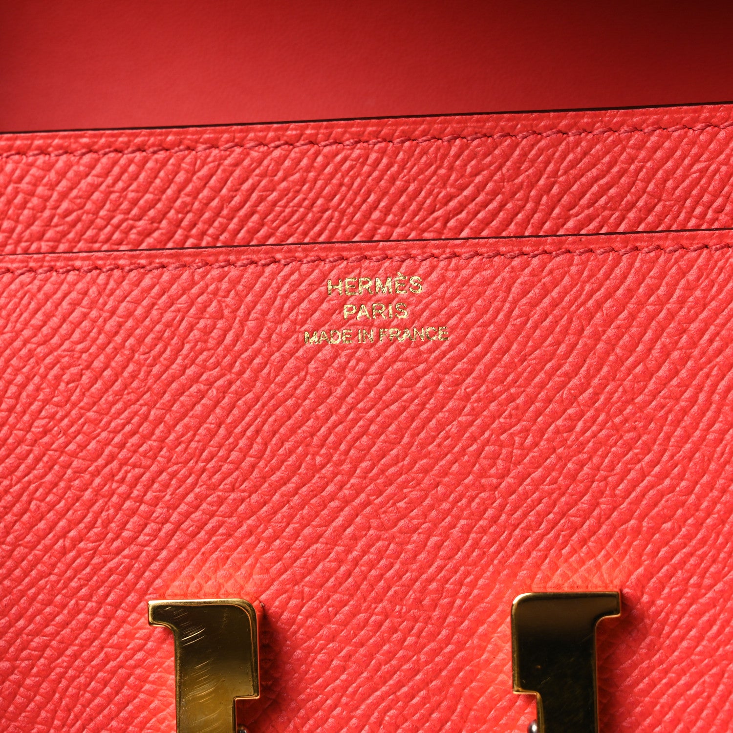Hermes Epsom Constance Long Wallet Rose Jaipur 6 of 8
