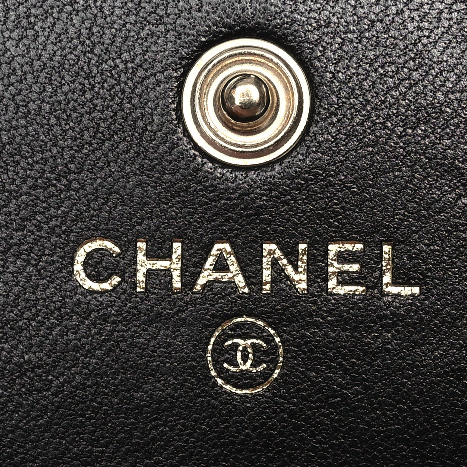 Chanel Lambskin Quilted My Chanel Lady Card Holder On Chain Black 8 of 13