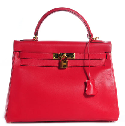 Hermes Gulliver Kelly Retourne 32 Rouge Vif 1 of 27
