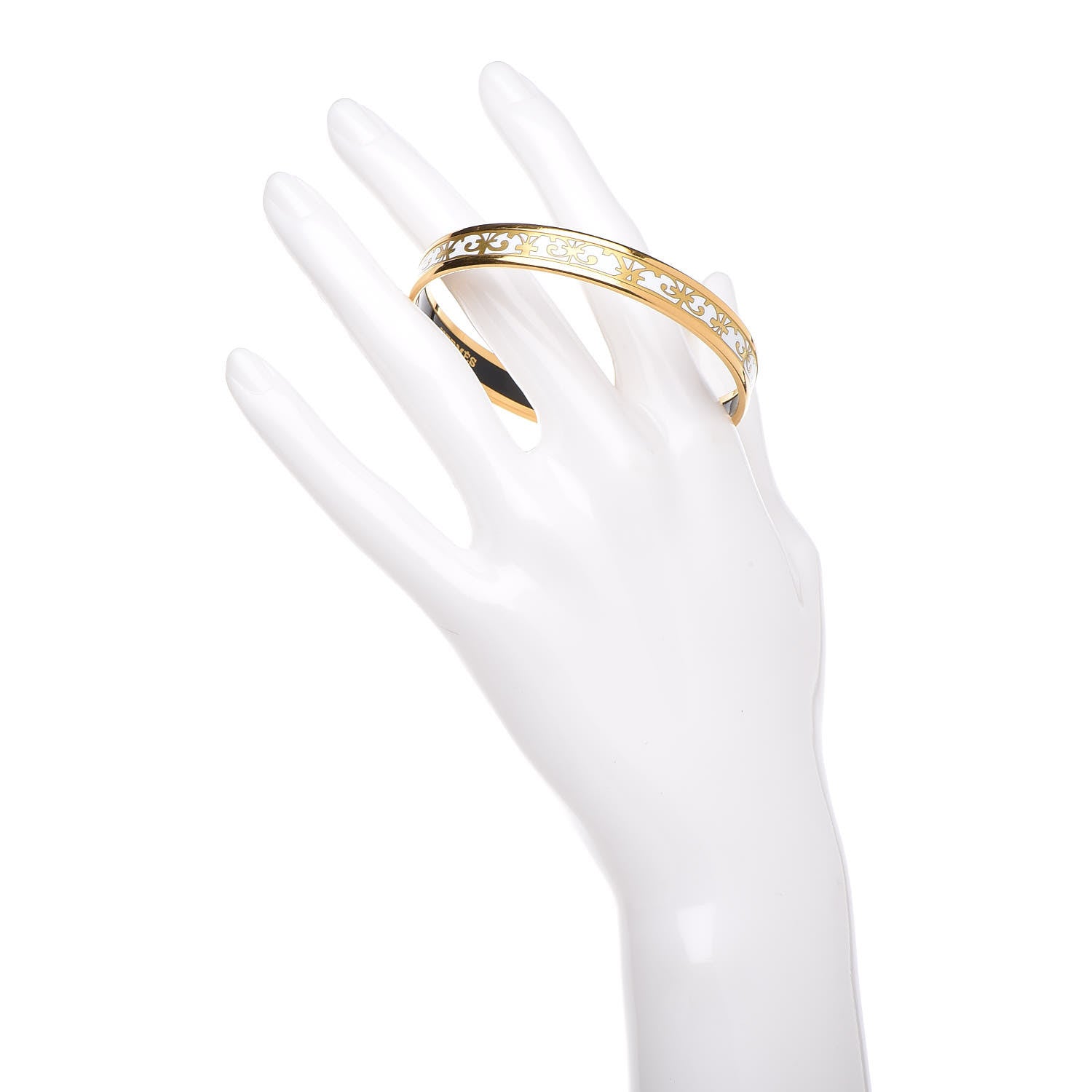 Hermes Enamel Printed Narrow Balcons Du Guadalquivir Bracelet 65 2 of 6