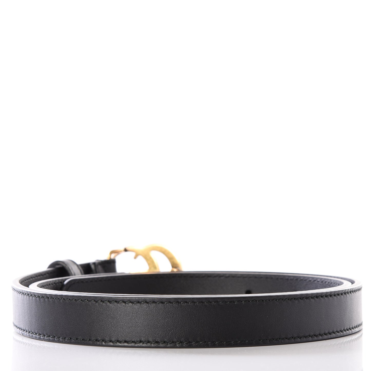Calfskin Double G 20mm Belt 80 32 Black