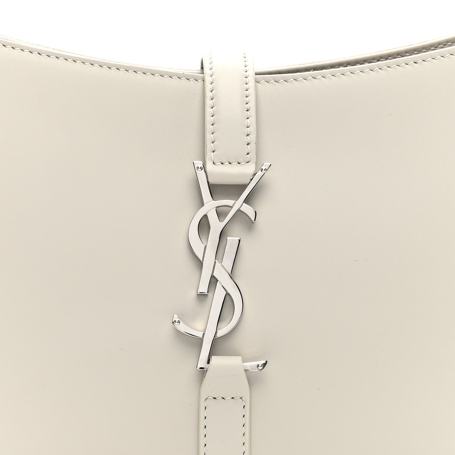 Saint Laurent Smooth Calfskin Le 5 A 7 Hobo Crema Soft 7 of 9