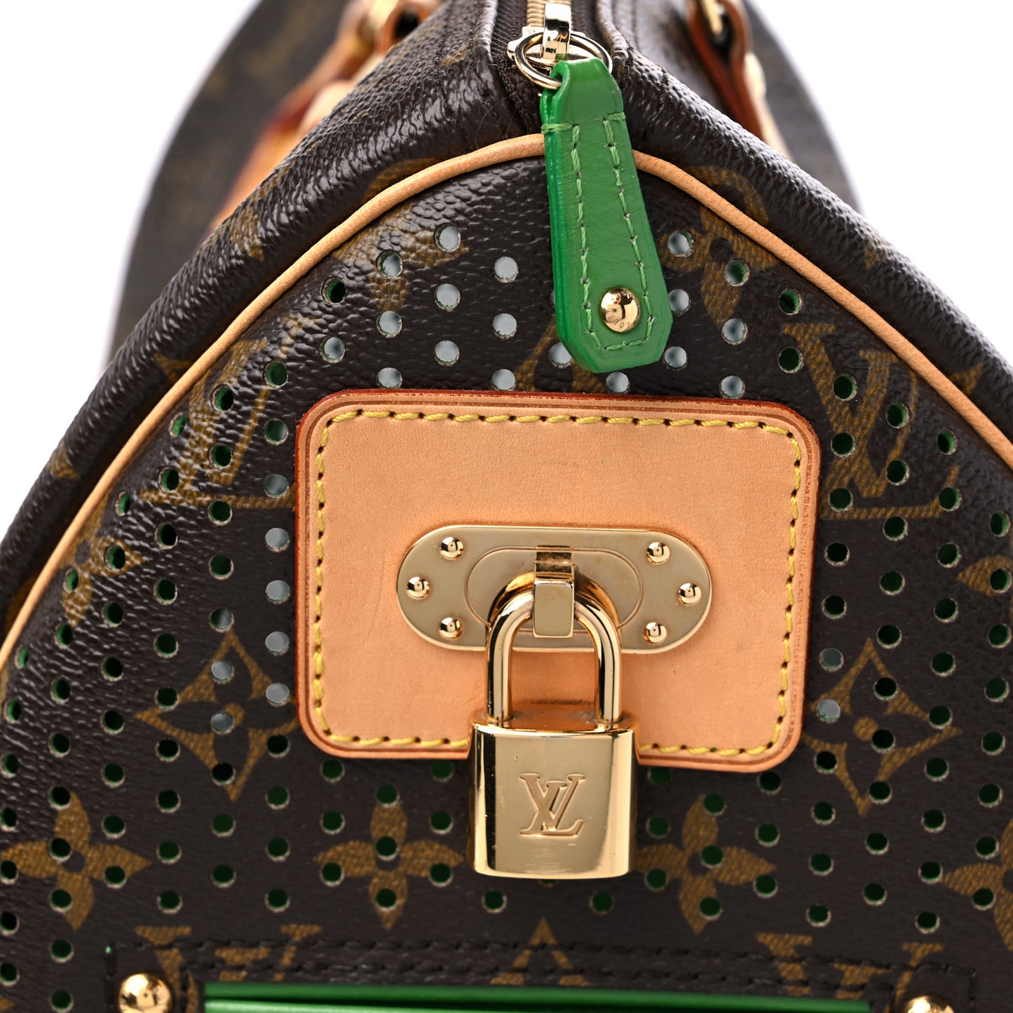 Monogram Perforated Speedy 30 Green