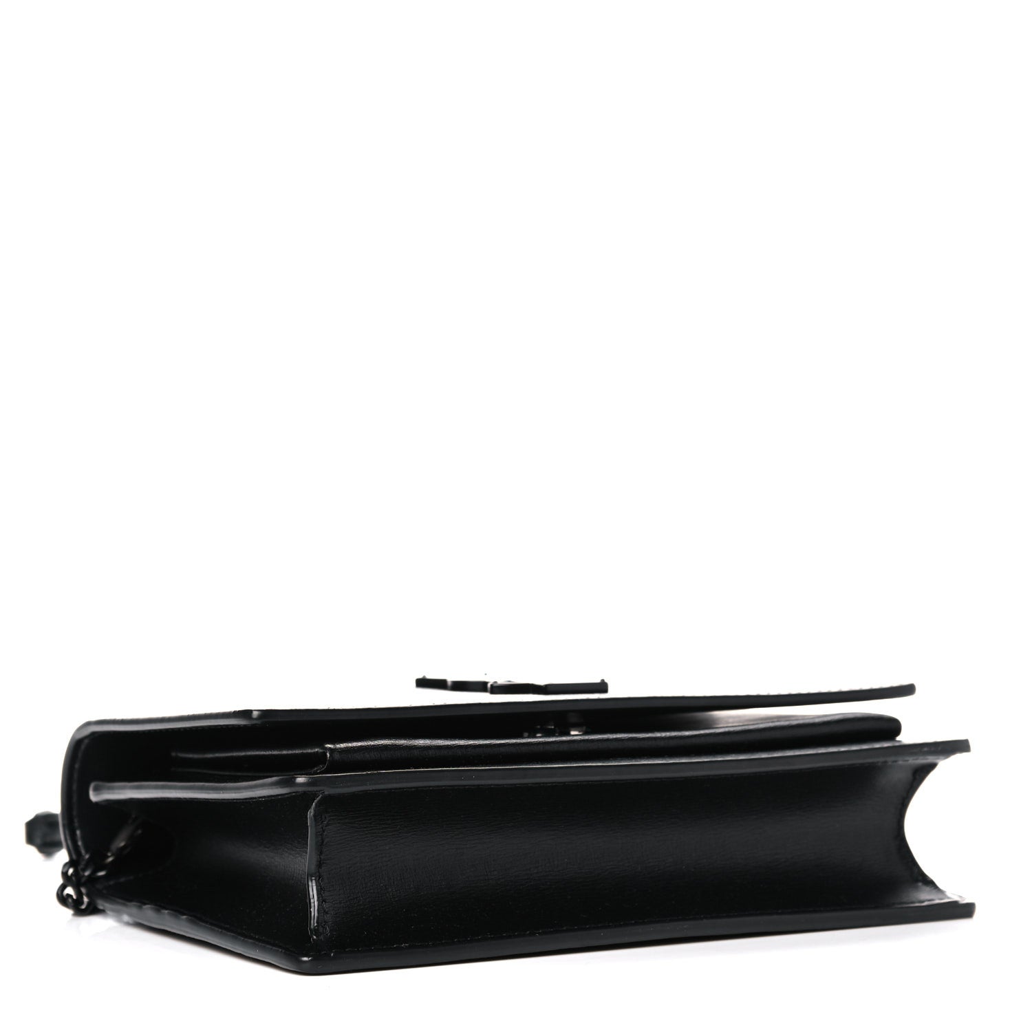 Saint Laurent Calfskin Monogram Sunset Chain Wallet Black 4 of 10
