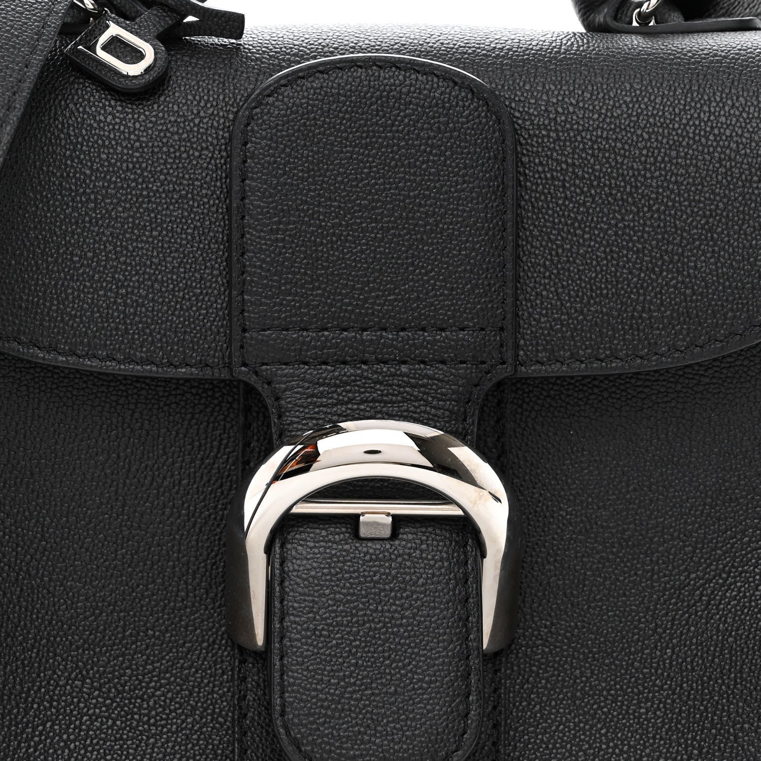 Delvaux Grained Rodeo Calfskin Mini Brillant Camaieux Satchel Black 9 of 11