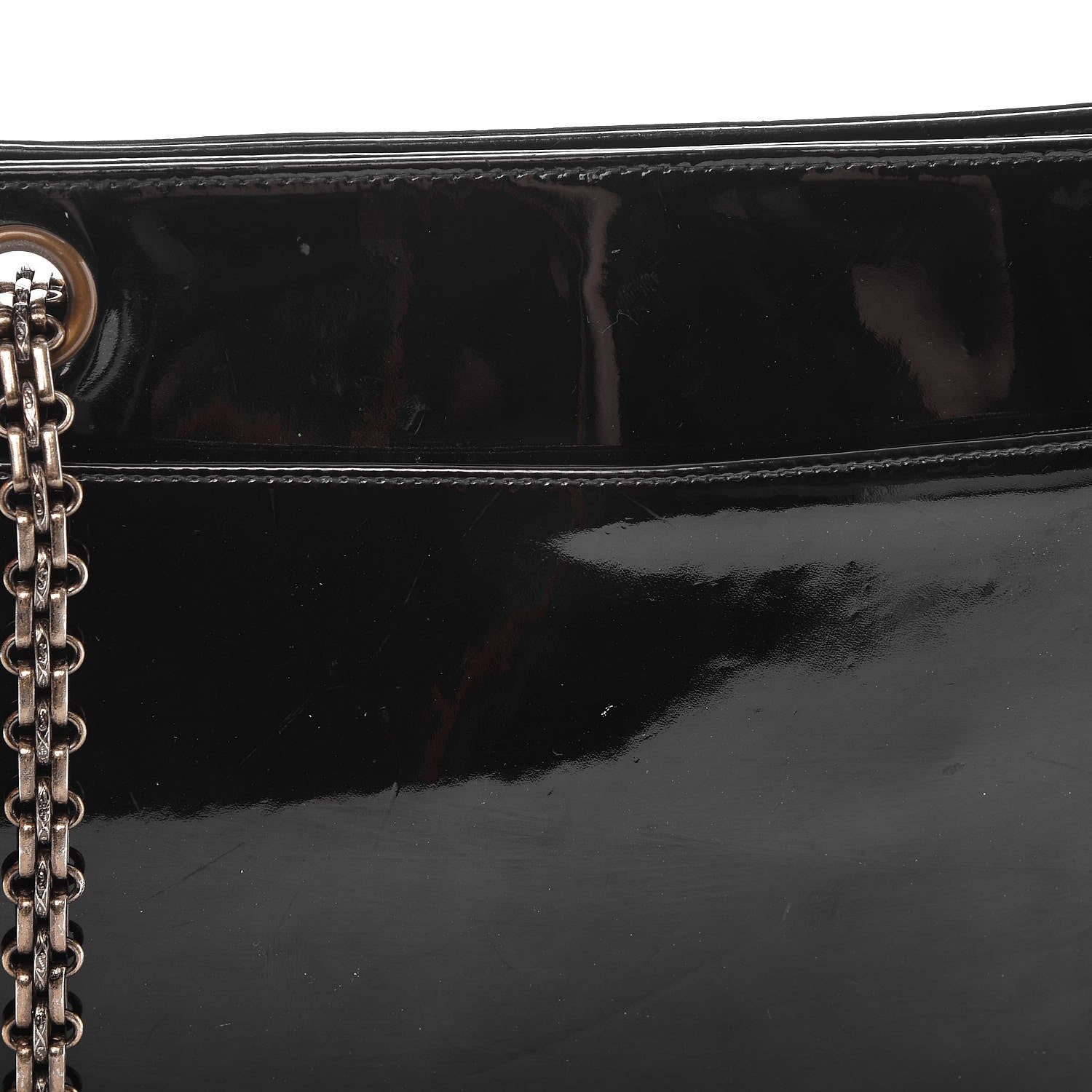Chanel Patent Mademoiselle Tote Black 10 of 10