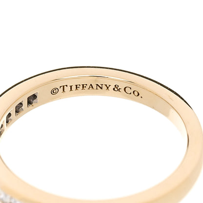 Tiffany 18K Yellow Gold Diamond 2mm Channel Set Band Ring 47 4 4 of 6