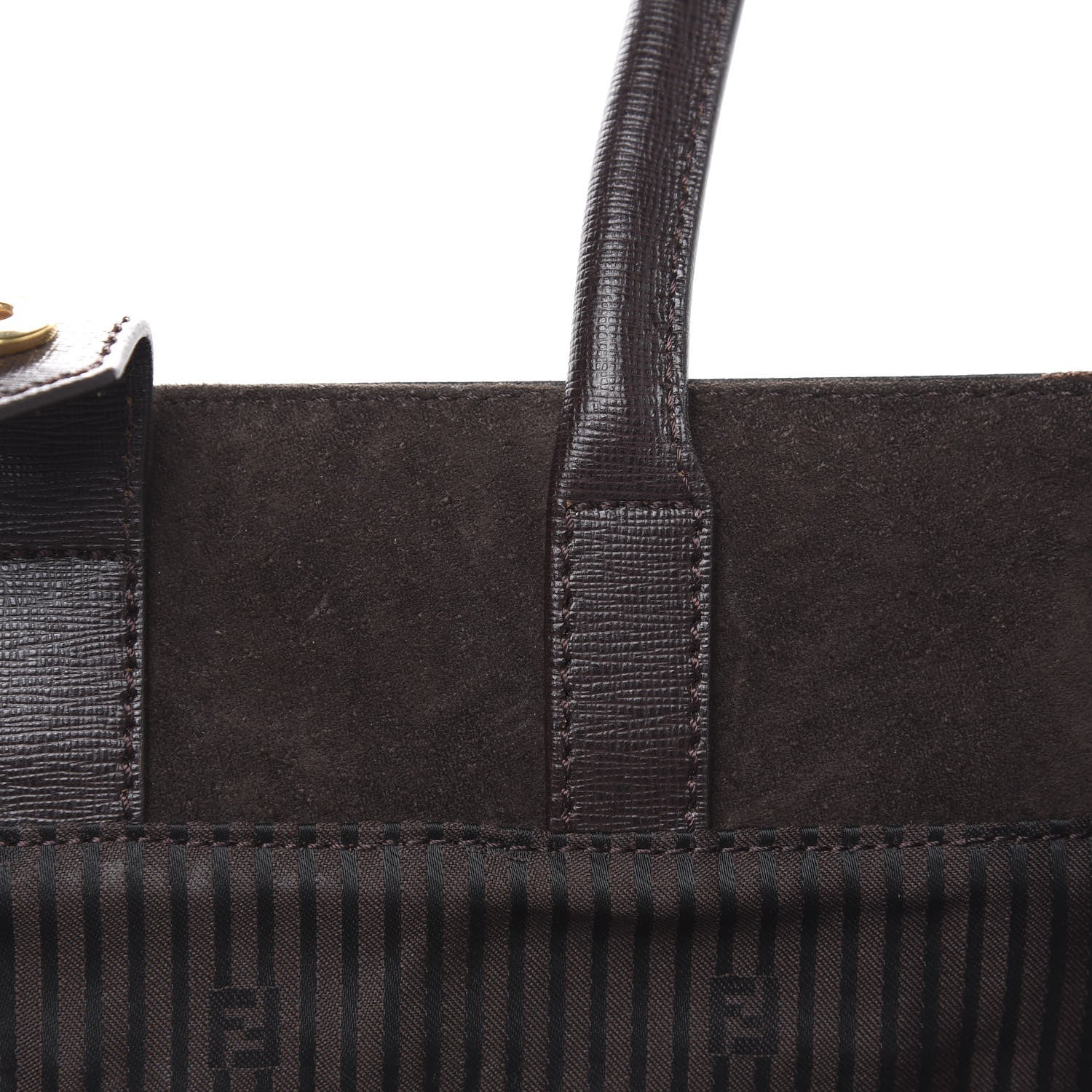 Fendi Vitello Elite Flamingo Large 2Jours Tote Moro Marrone Nocciola 12 of 12