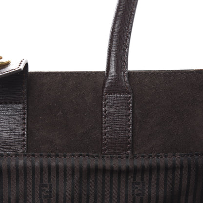 Fendi Vitello Elite Flamingo Large 2Jours Tote Moro Marrone Nocciola 12 of 12