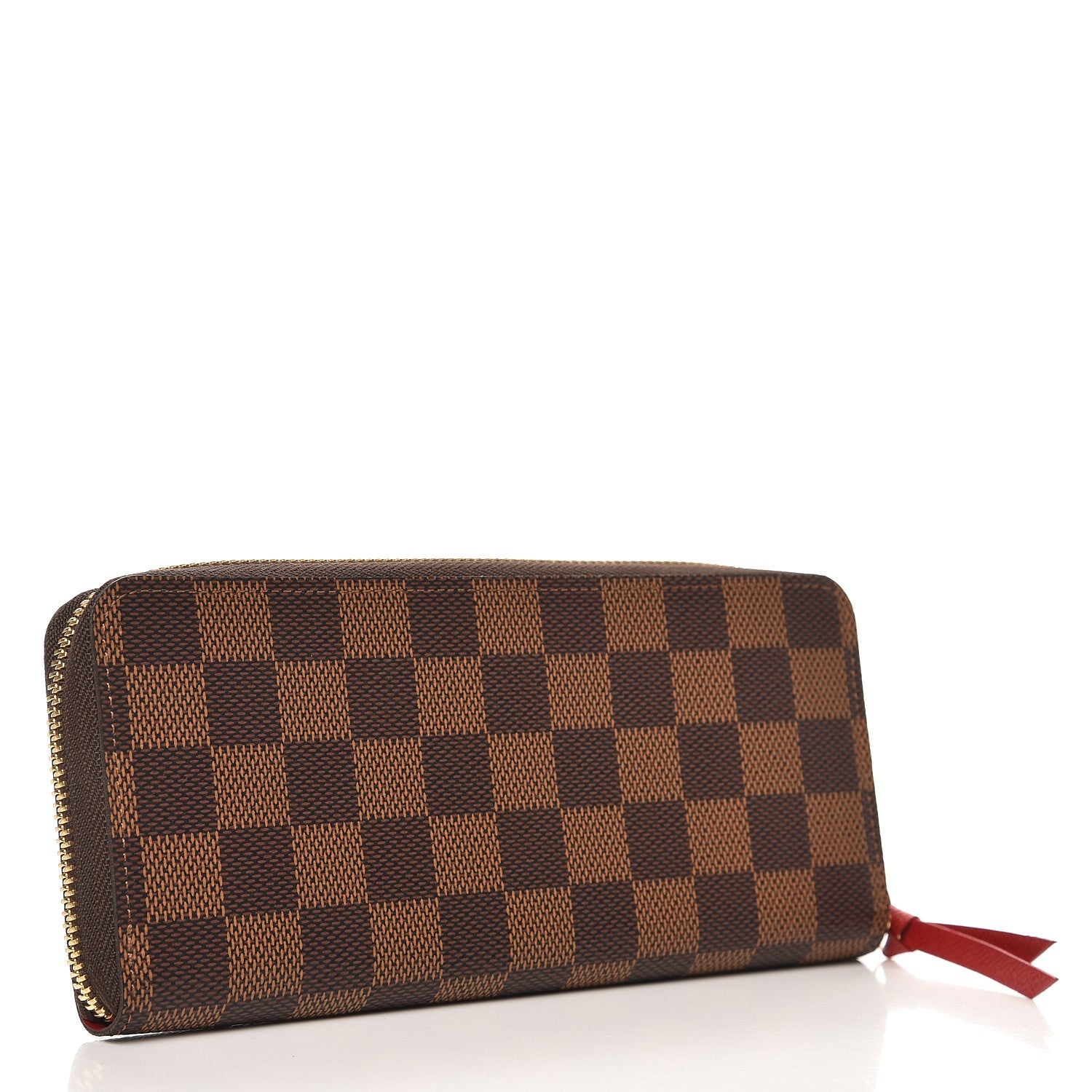 Louis Vuitton Damier Ebene Clemence Wallet Cherry 3 of 8