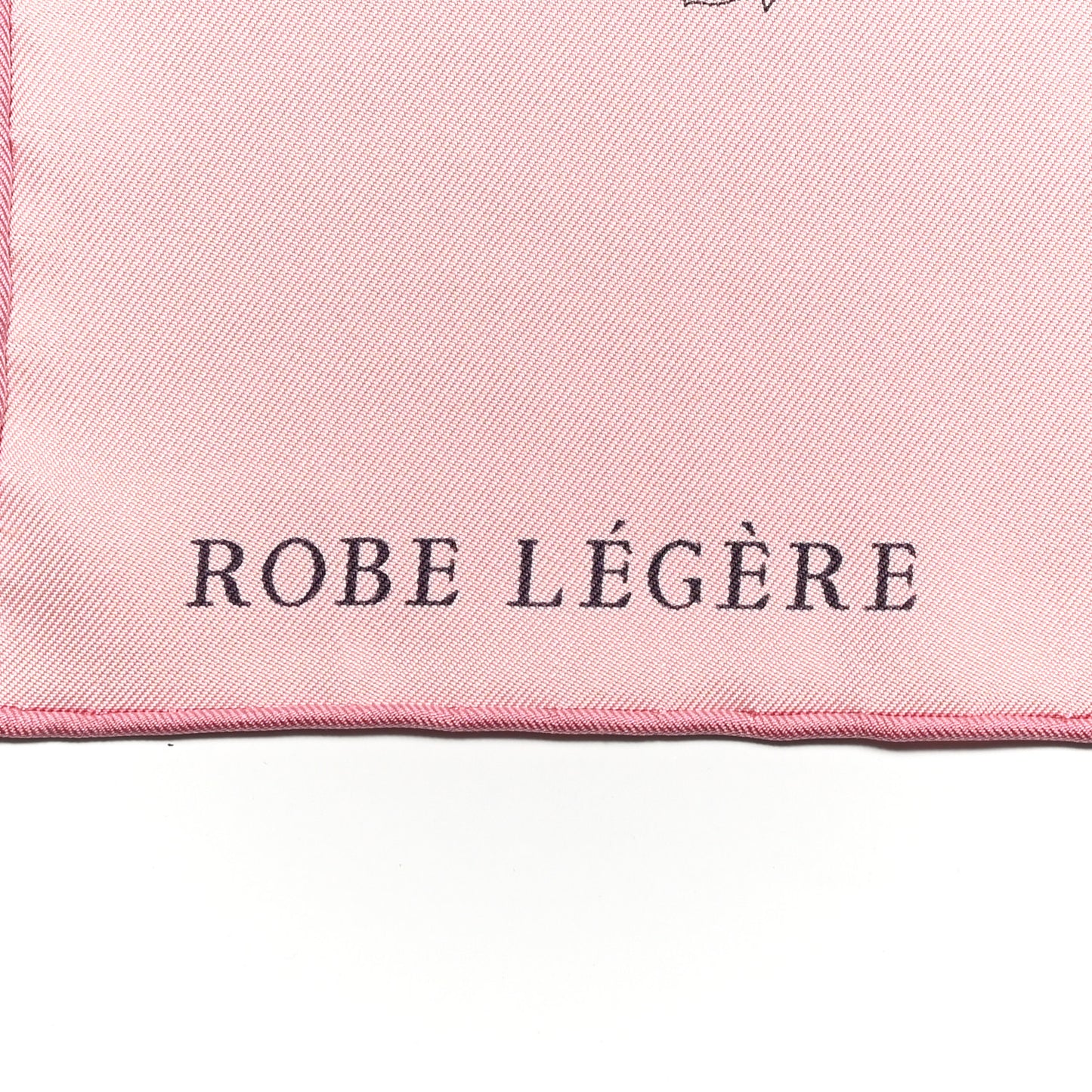 Silk Twill Robe Legere Scarf 90 Rose Hortensia Bleu