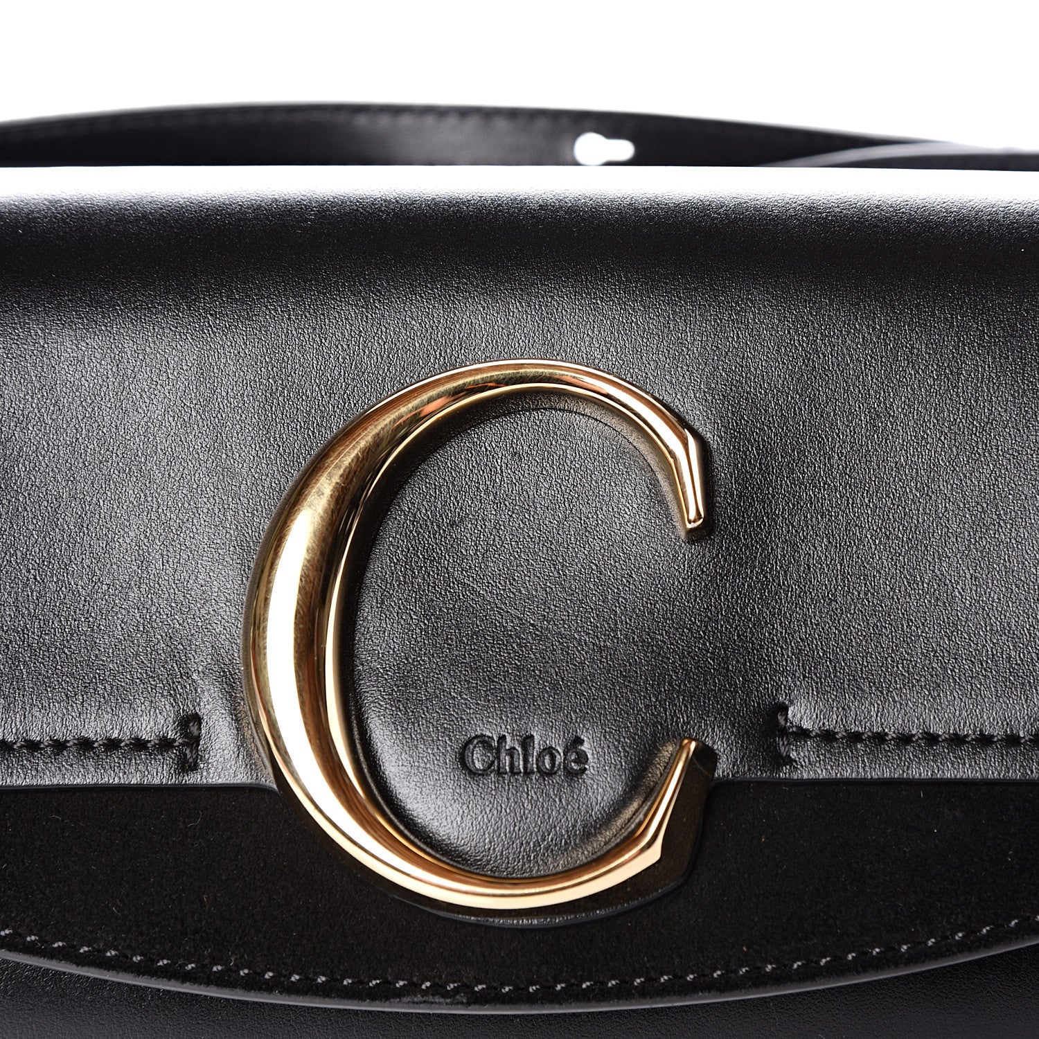 Chloe Calfskin Suede C Belt Bag Black 9 of 9