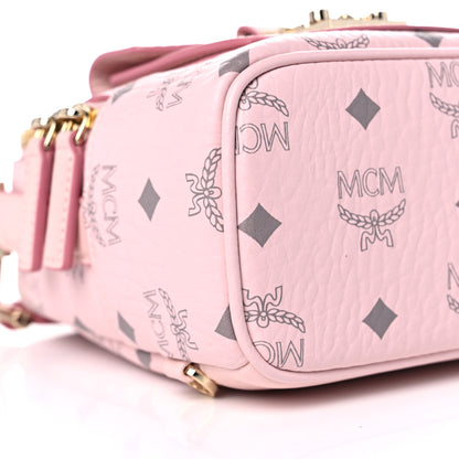 MCM Visetos X-Mini Patricia Backpack Powder Pink 9 of 10