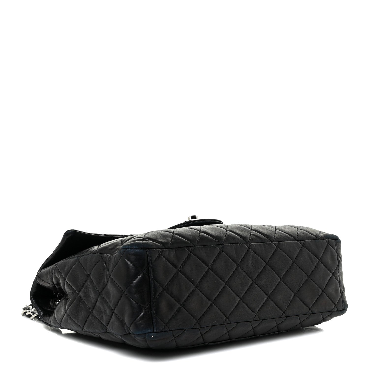Chanel Washed Lambskin Quilted Maxi Single Flap Black 4 of 24