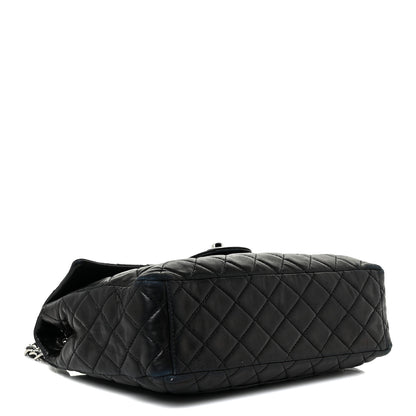Chanel Washed Lambskin Quilted Maxi Single Flap Black 4 of 24