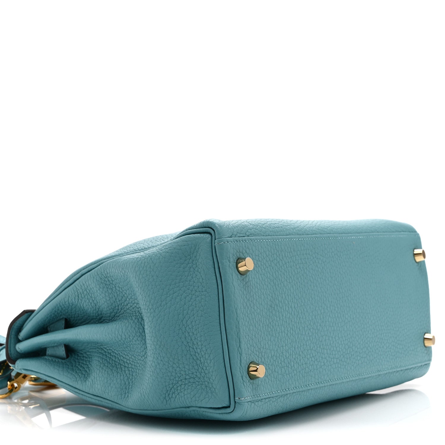 Hermes Togo Kelly Retourne 28 Bleu Atoll 17 of 21