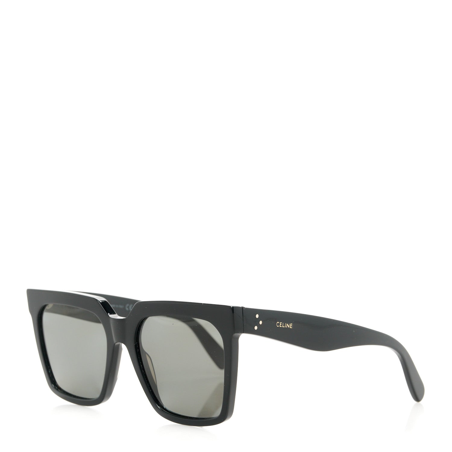 Celine Acetate Polarized Oversized Sunglasses CL4055IN Black 1 of 9