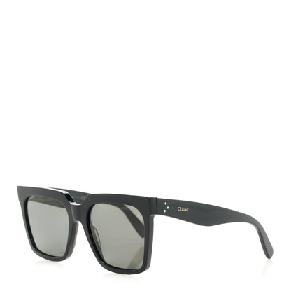 Celine Acetate Polarized Oversized Sunglasses CL4055IN Black 1 of 9