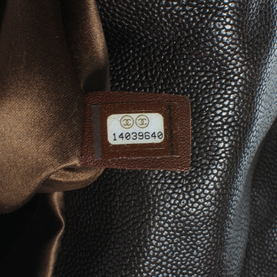 Caviar Maxi Elastic Flap Brown