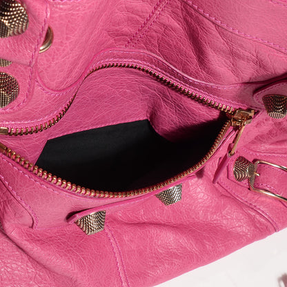 Balenciaga Agneau Giant 21 Rose Gold Hardware Work Cyclamen Fucsia 9 of 11