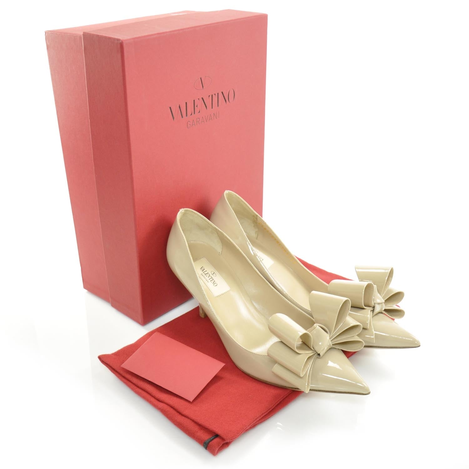 Valentino Garavani Patent Versailles Bow Pumps 37 2 of 7