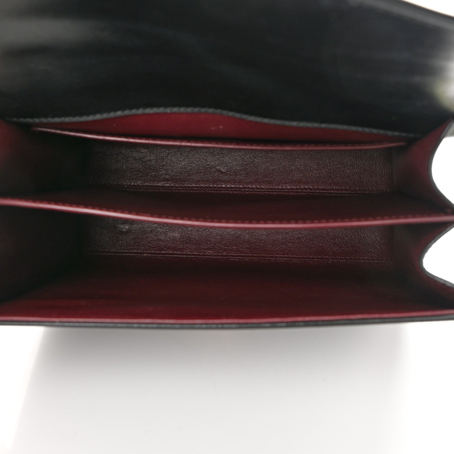 Saint Laurent Smooth Calfskin Medium Classic Monogram Cassandra Top Handle Black Rouge Legion 5 of 19