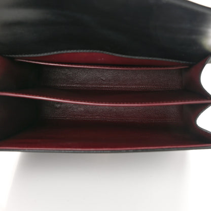 Saint Laurent Smooth Calfskin Medium Classic Monogram Cassandra Top Handle Black Rouge Legion 5 of 19