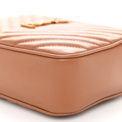Saint Laurent Calfskin Matelasse Monogram Lou Camera Bag Cinnamon 9 of 11