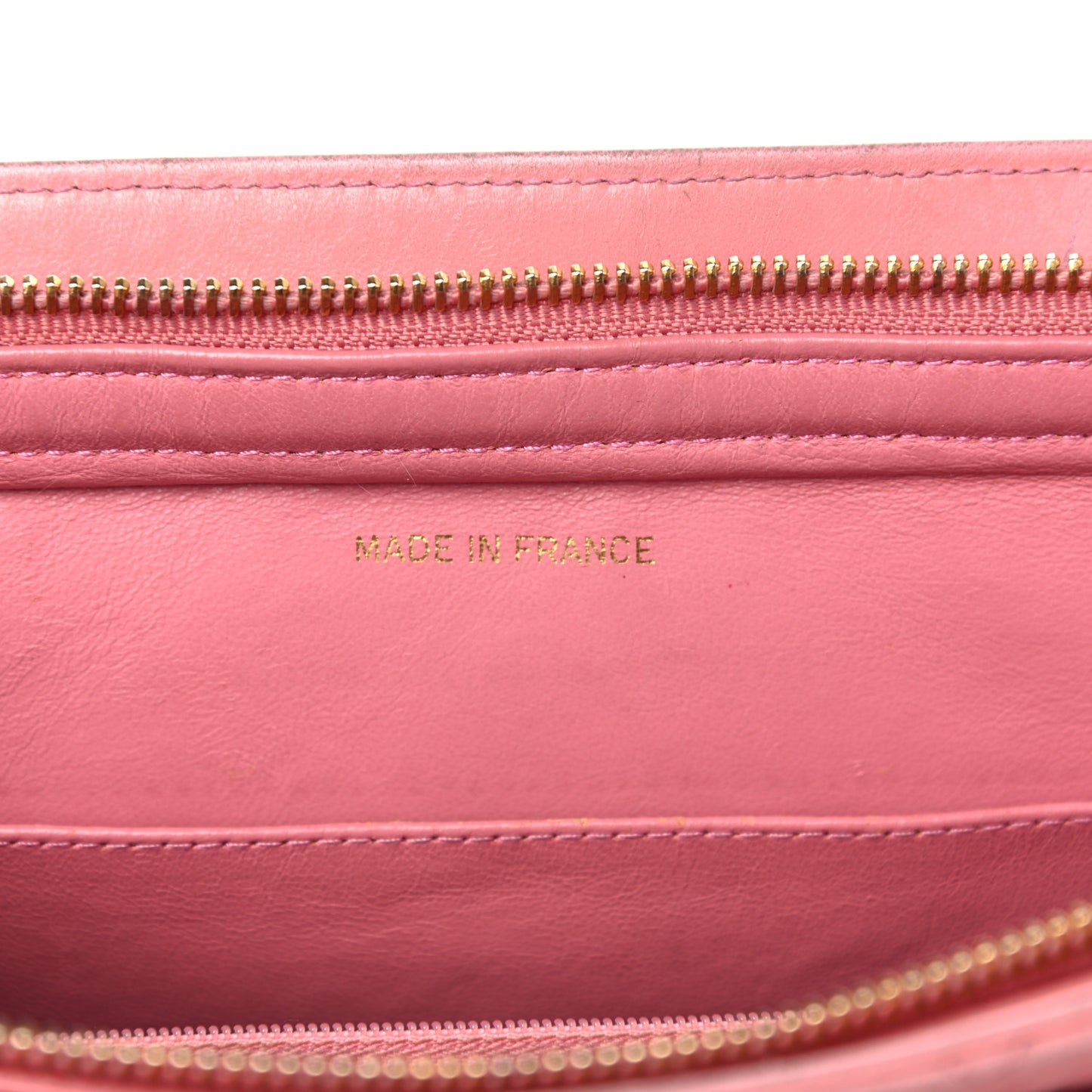Lambskin Quilted Pocket Flap Shoulder Bag Pink