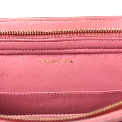 Chanel Lambskin Quilted Pocket Flap Shoulder Bag Pink 7 of 43