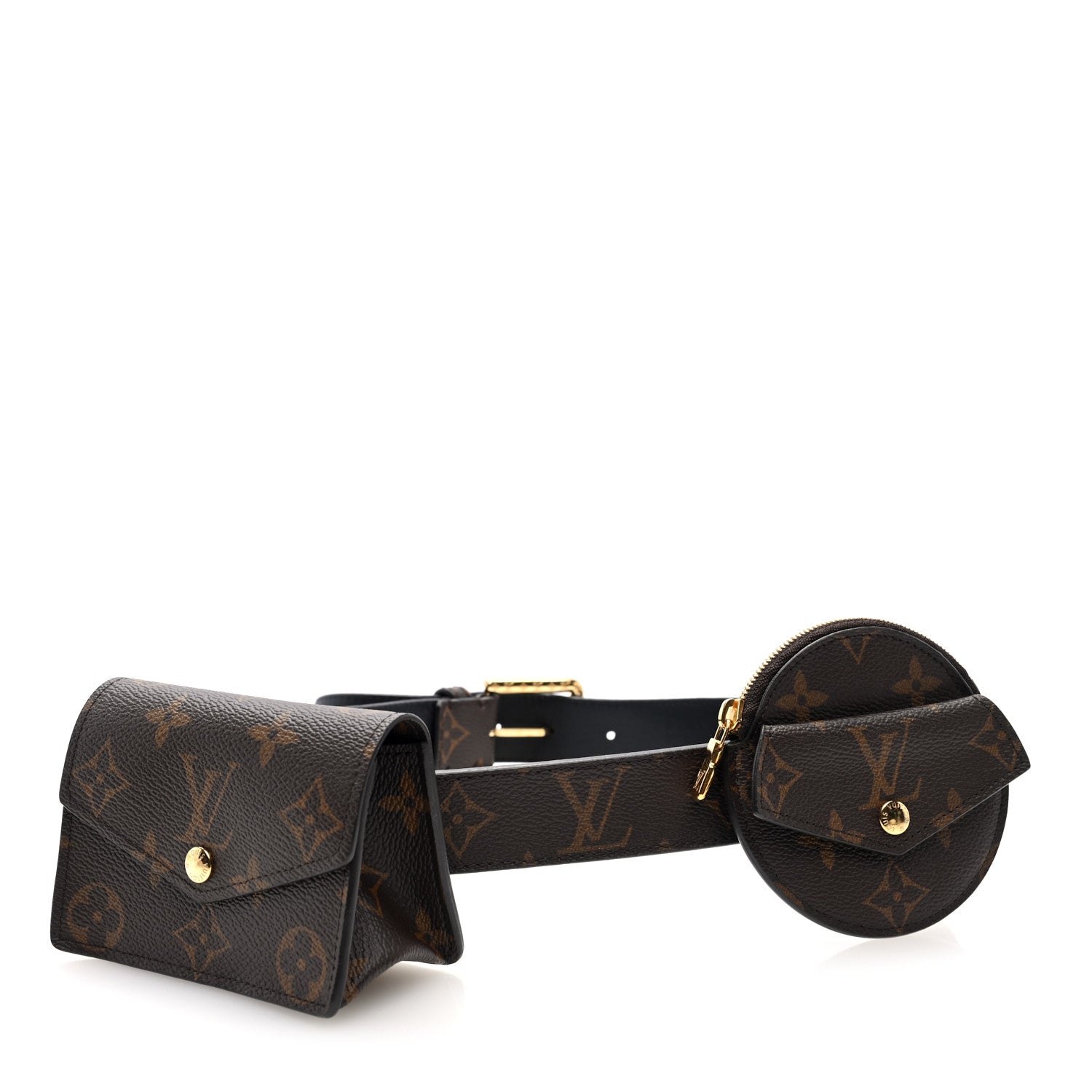 Louis Vuitton Monogram 30mm Daily Multi Pocket 80 32 Belt 1 of 6