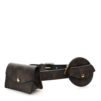 Louis Vuitton Monogram 30mm Daily Multi Pocket 80 32 Belt 1 of 6