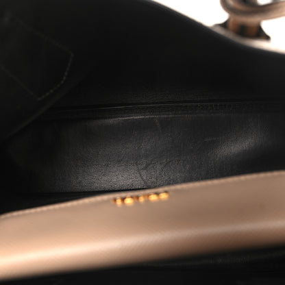 Prada Saffiano Cuir Small Double Bag Cammeo Black 6 of 12