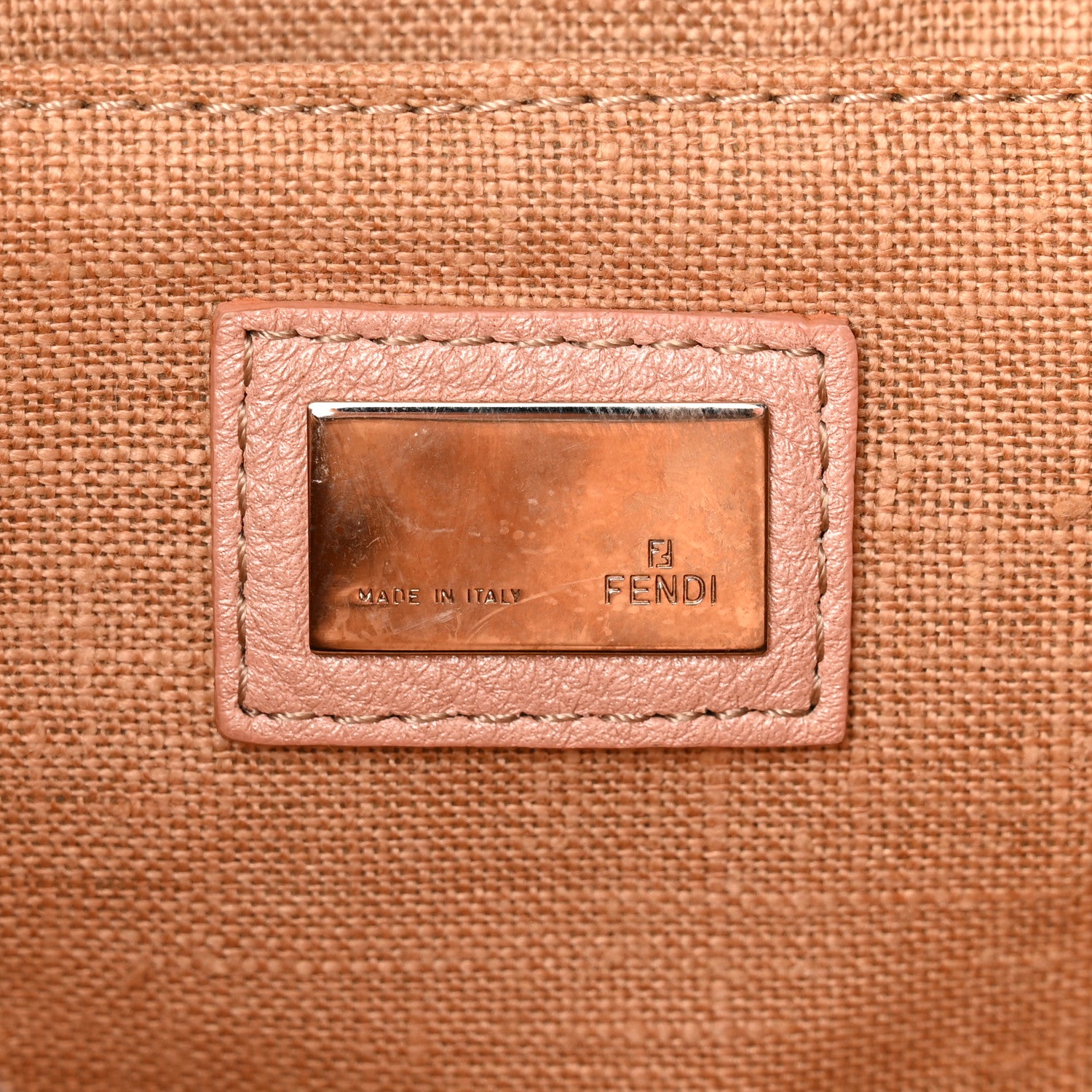 Fendi Zucca Cuoio Romano Selleria Medium Boston Cipria Cipria 6 of 12