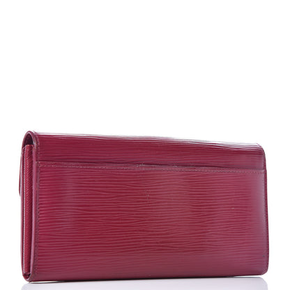 Louis Vuitton Epi Sarah Wallet NM Fuchsia 3 of 10