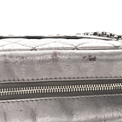 Chanel Metallic Aged Calfskin Quilted Medium Reissue Camera Case Dark Silver 11 of 12