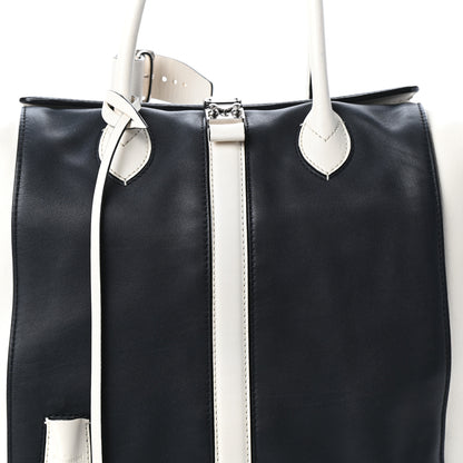 Louis Vuitton Calfskin Suship North South Speedy Navy White 7 of 9