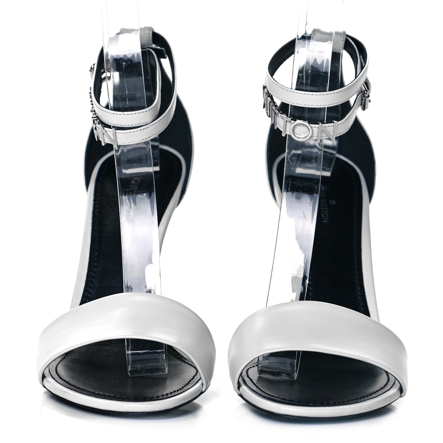 Calfskin Call Back Sandals 39.5 White