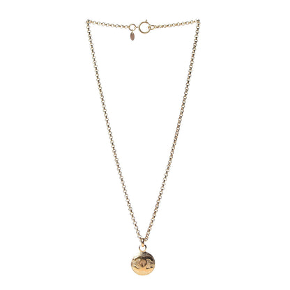 Chanel CC Chain Pendant Necklace Gold 3 of 4