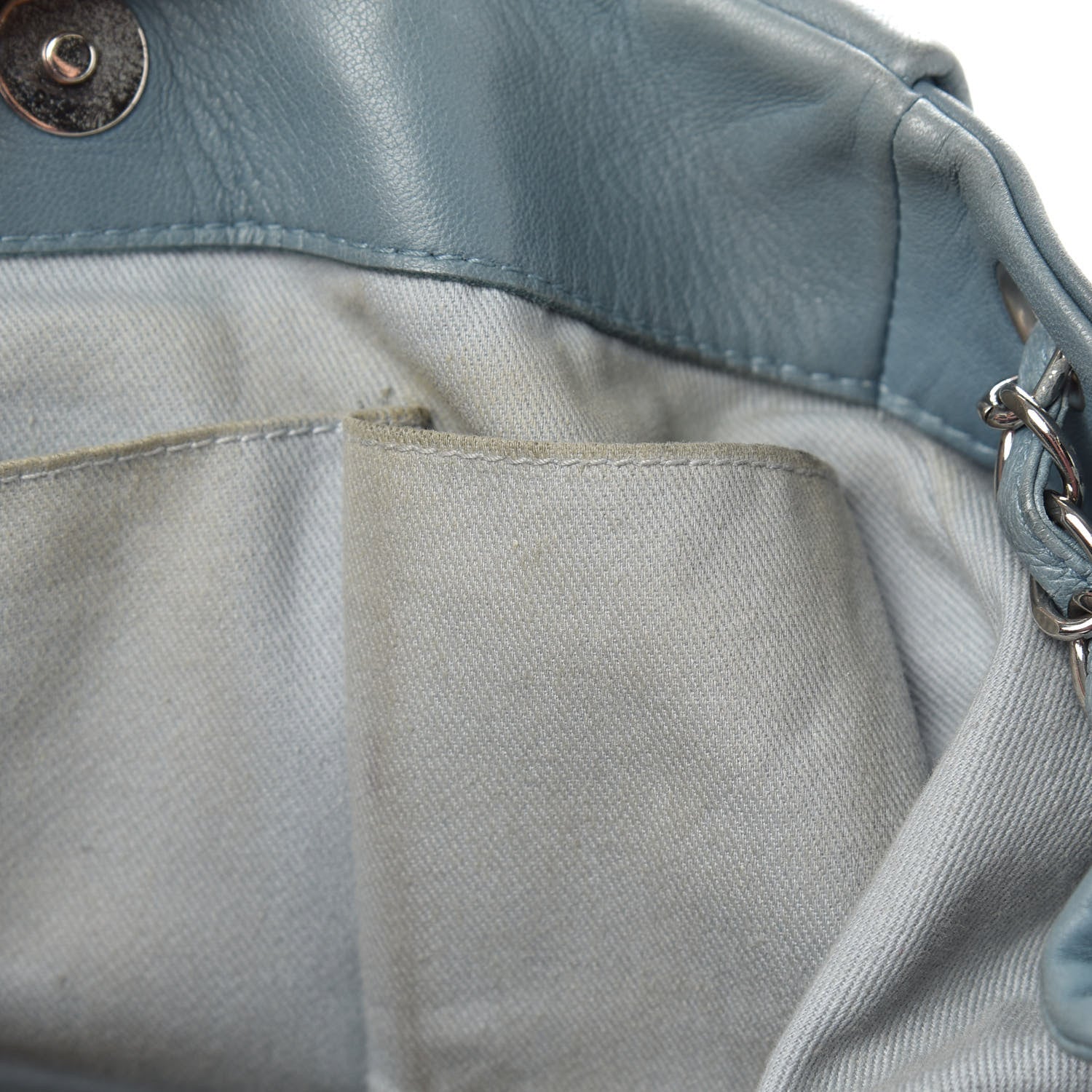 Chanel Lambskin Sensual Hobo Blue 11 of 12