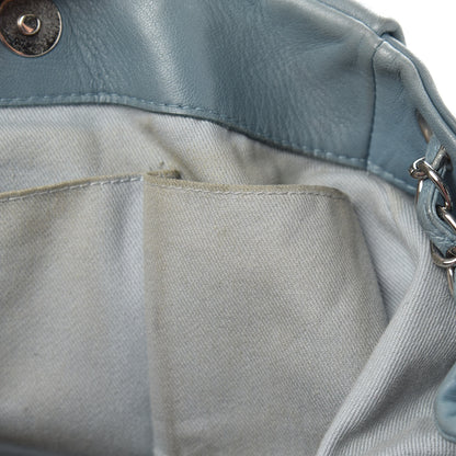 Chanel Lambskin Sensual Hobo Blue 11 of 12