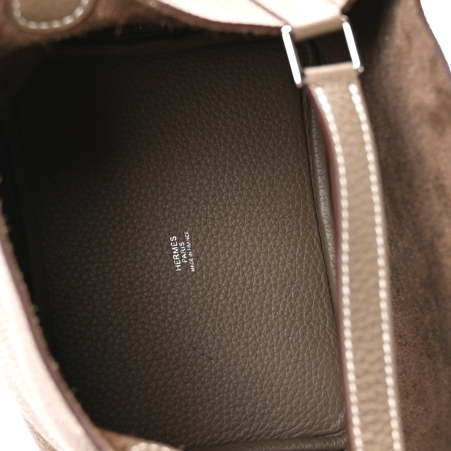 Hermes Taurillon Clemence Picotin Lock 18 PM Etoupe 5 of 13