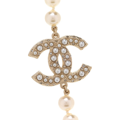 Chanel Pearl CC 100th Anniversary Necklace Light Gold 4 of 8