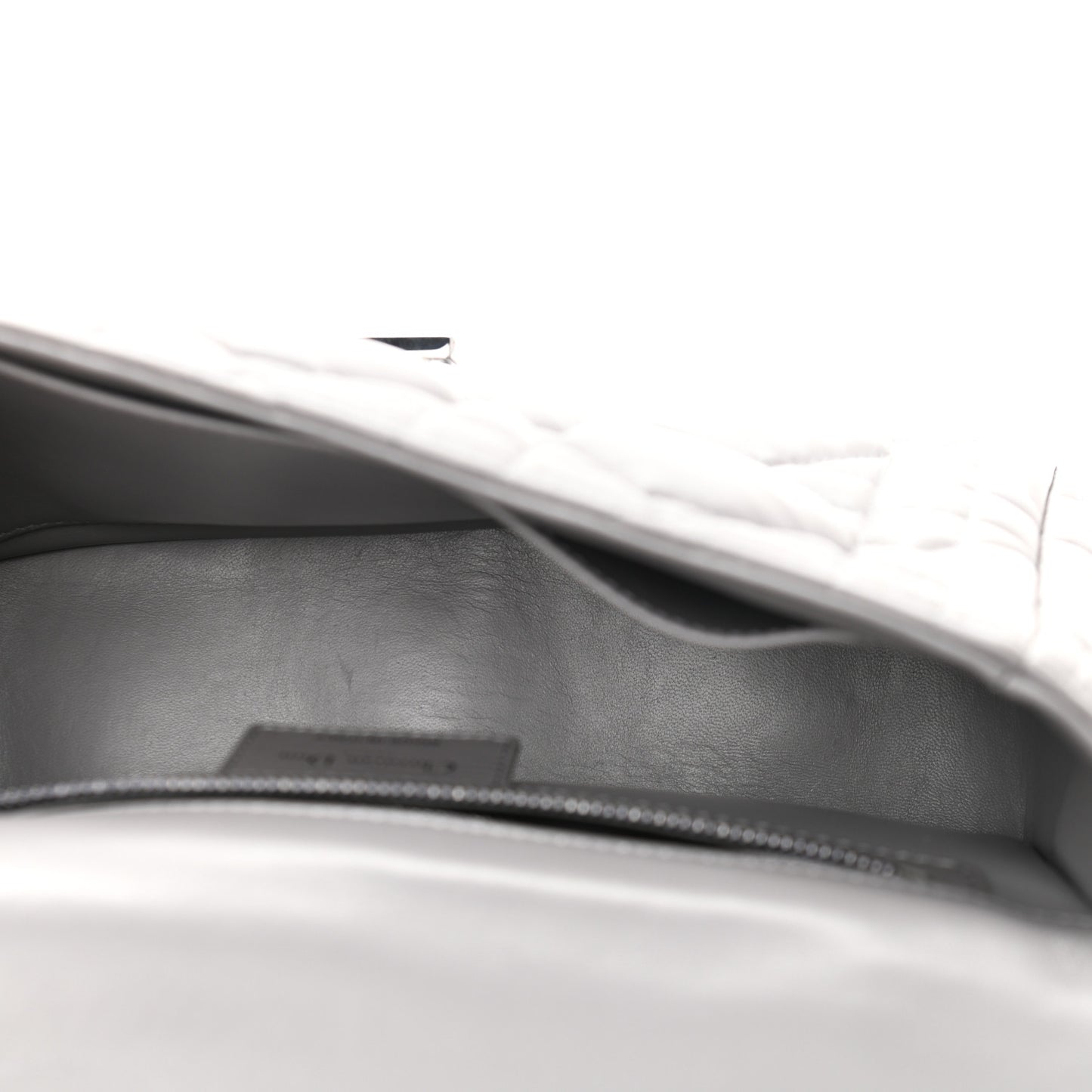 Calfskin Macrocannage Medium Caro Bag Iron Grey